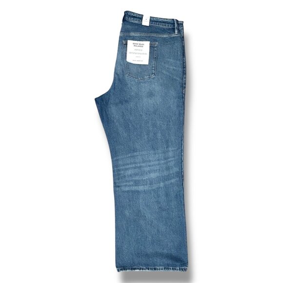 NWT Good American Good Ease Relaxed Jeans 18 Indigo $169 Wide-Leg Normcore - Picture 6 of 16
